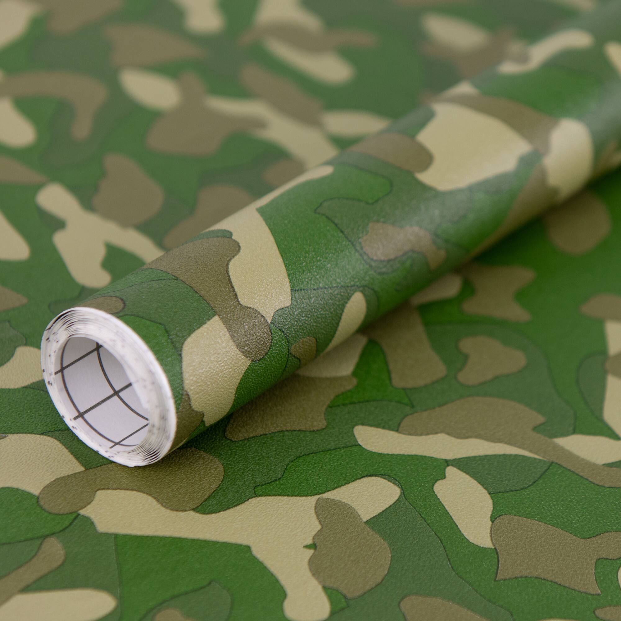 Fablon Camouflage Green Adhesive Film Sheet, 2ct.